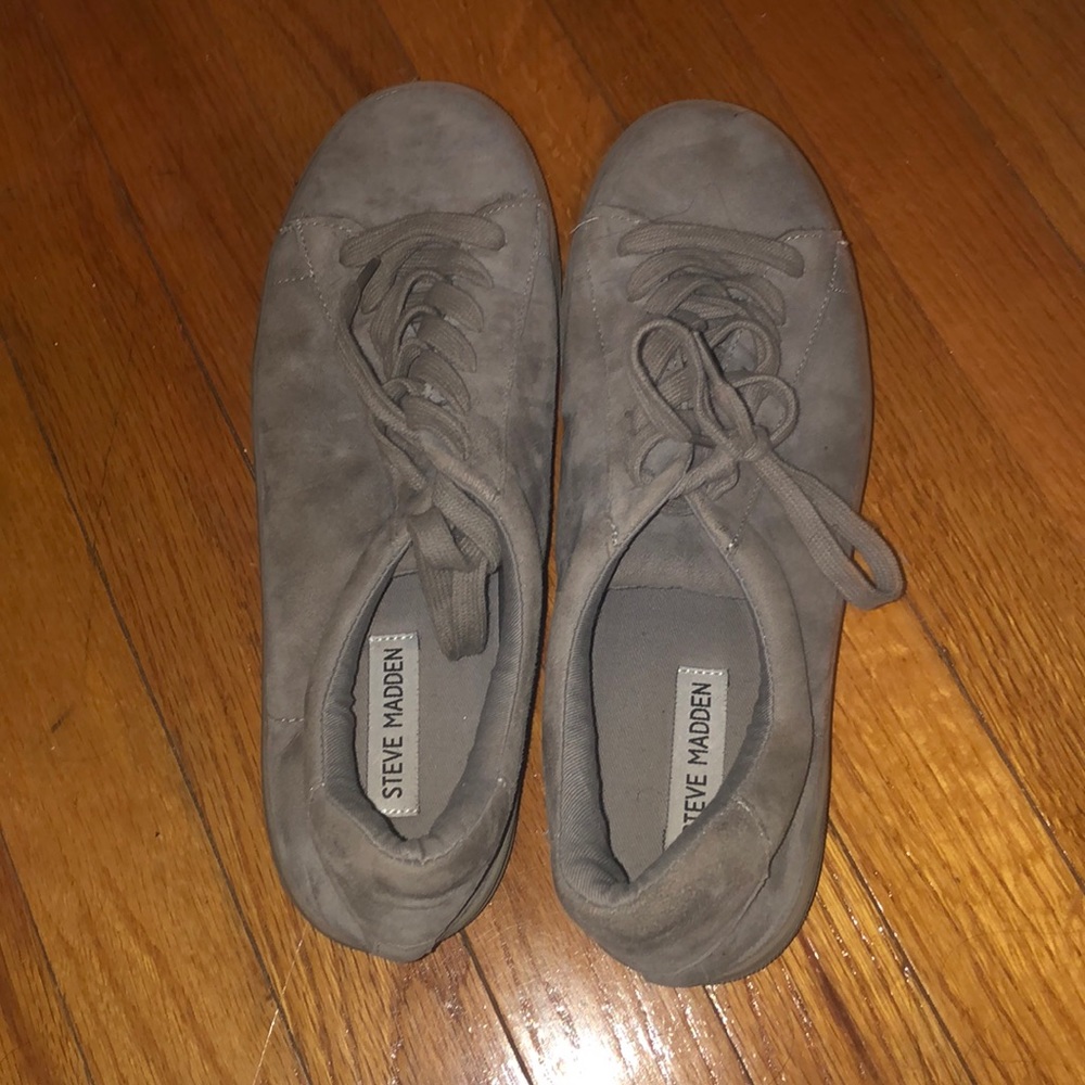 Steve Madden Suede Grey Sneakers